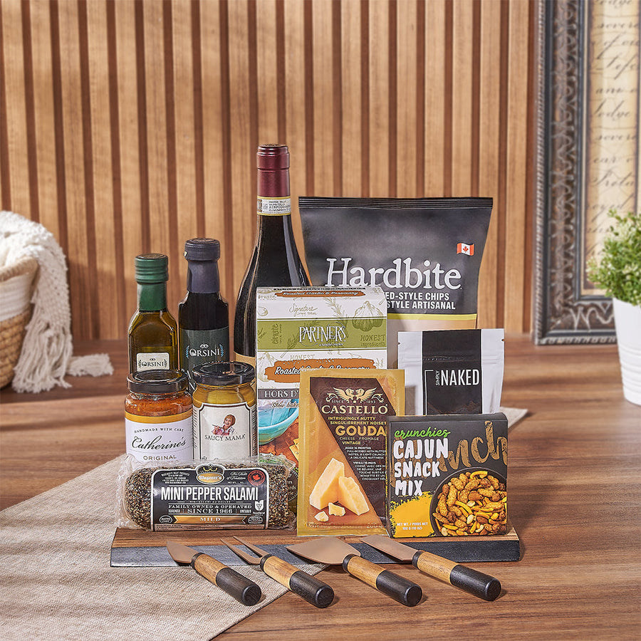 Authentic Delicatessen Gift Basket, wine gift, wine, New Hampshire Delivery