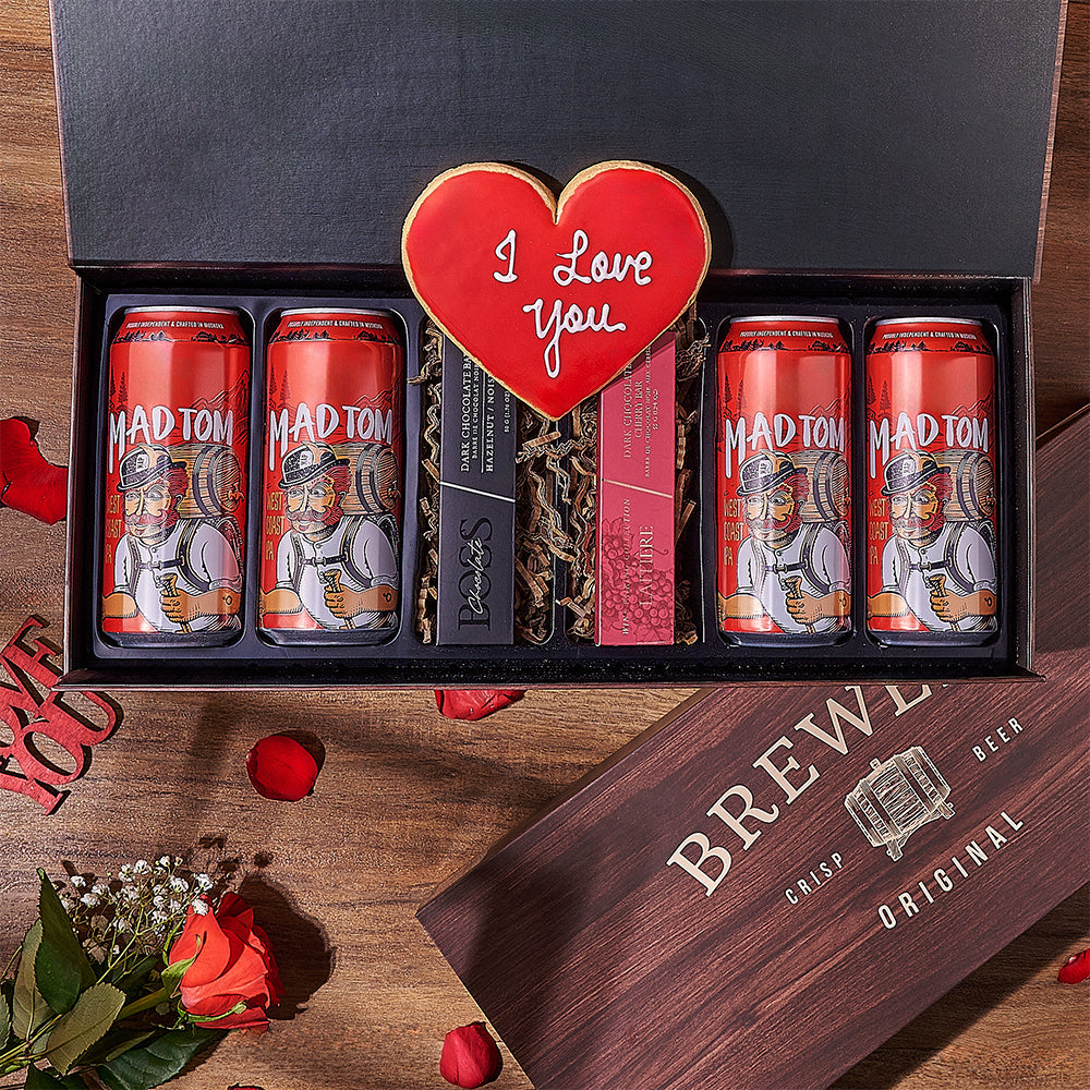 Valentine's Day Beer Sampler Box – how the gift is presented