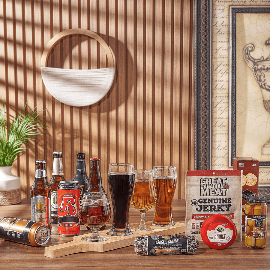 Charcuterie & Beer Flight Gift, beer gift, beer, charcuterie gift, charcuterie, beer flight gift, beer flight, New Hampshire delivery