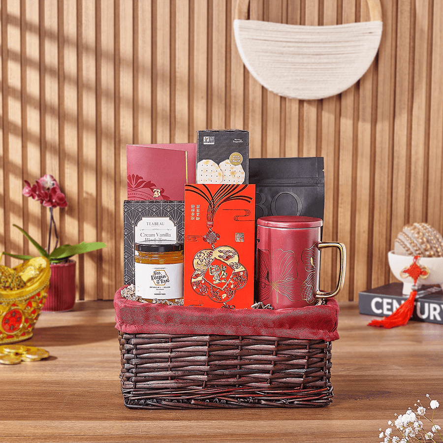 Chinese New Year Tea Time Gift, chinese new year gift, chinese new year, lunar new year gift, lunar new year, tea gift, tea, New Hampshire delivery