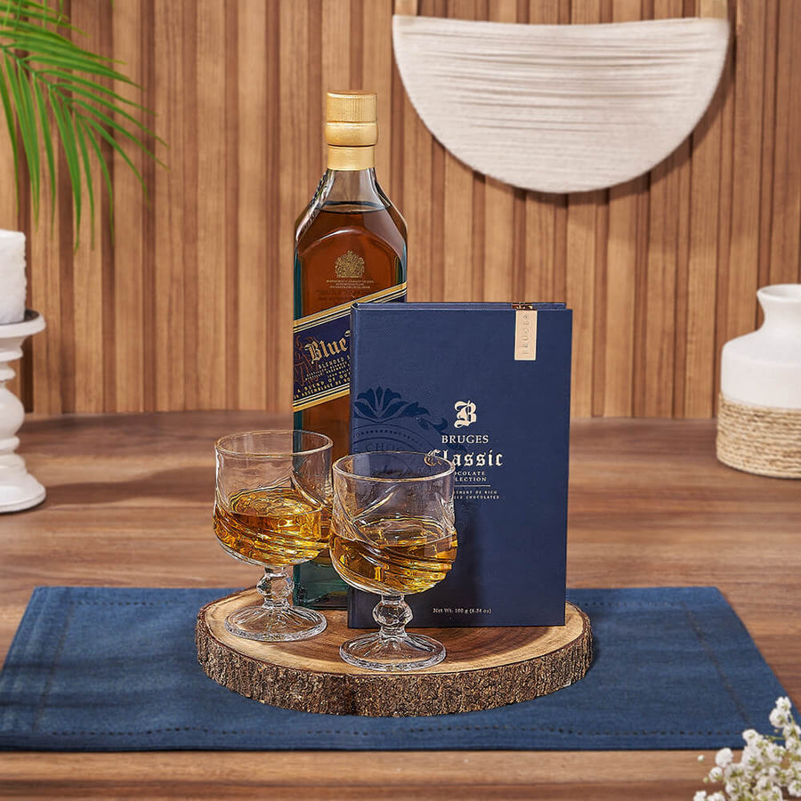 Chocolate & Liquor Sharing Gift Set, liquor gift, liquor, chocolate gift, chocolate, New Hampshire Delivery