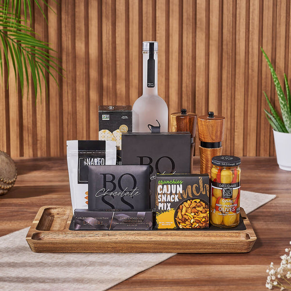 Connoisseur's Liquor Gift Set - New Hampshire Baskets - New