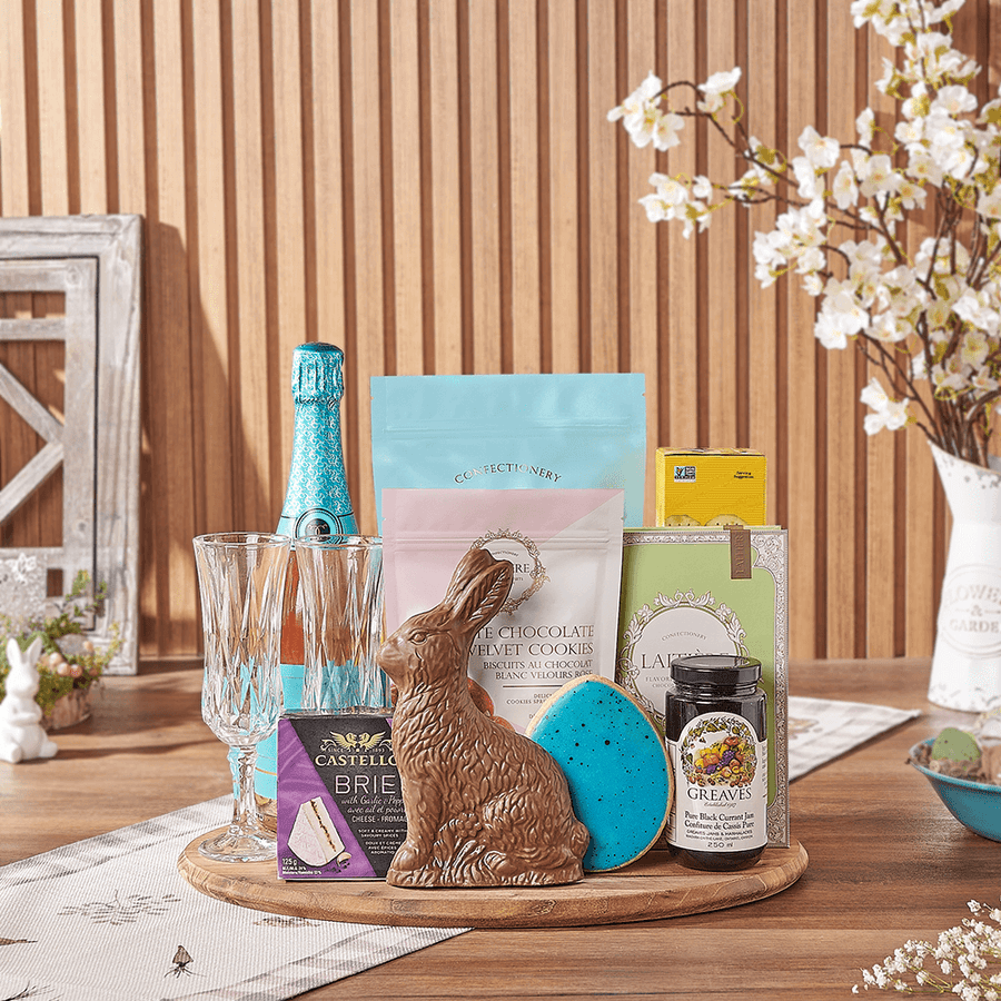 Easter Champagne Sharing Gift, champagne gift, champagne, sparkling wine gift, sparkling wine, chocolate gift, chocolate, easter gift, easter, New Hampshire delivery