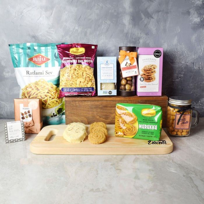 Diwali Traditional Treats Basket – how the gift is presented