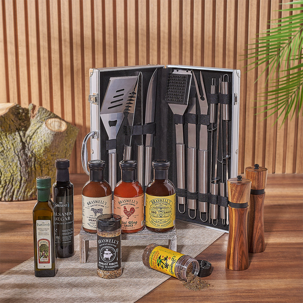 BBQ Seasoning and Grill Set – how the gift is presented