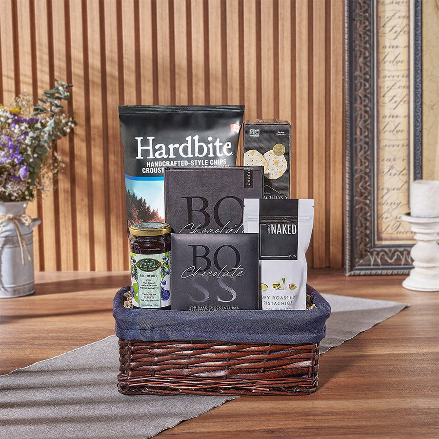 Happy Hanukkah Kosher Snack Basket from New Hampshire Baskets - New Hampshire Delivery