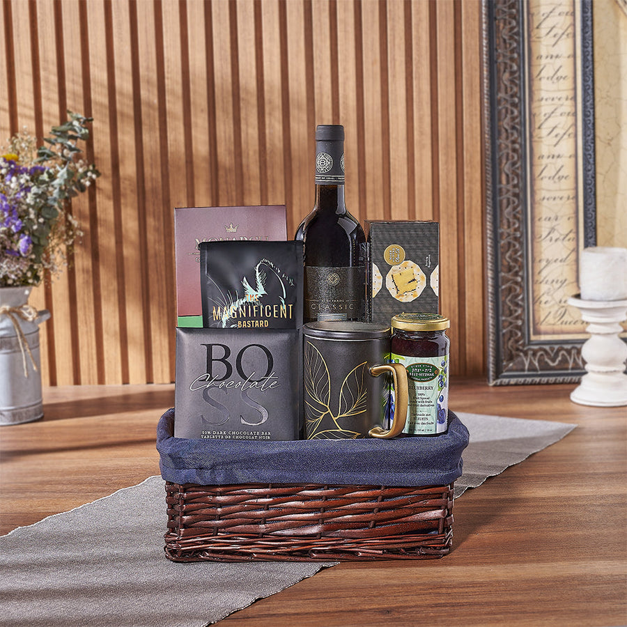 Happy Hanukkah Wine Gift Basket from New Hampshire Baskets - Wine Gift Set - New Hampshire Delivery