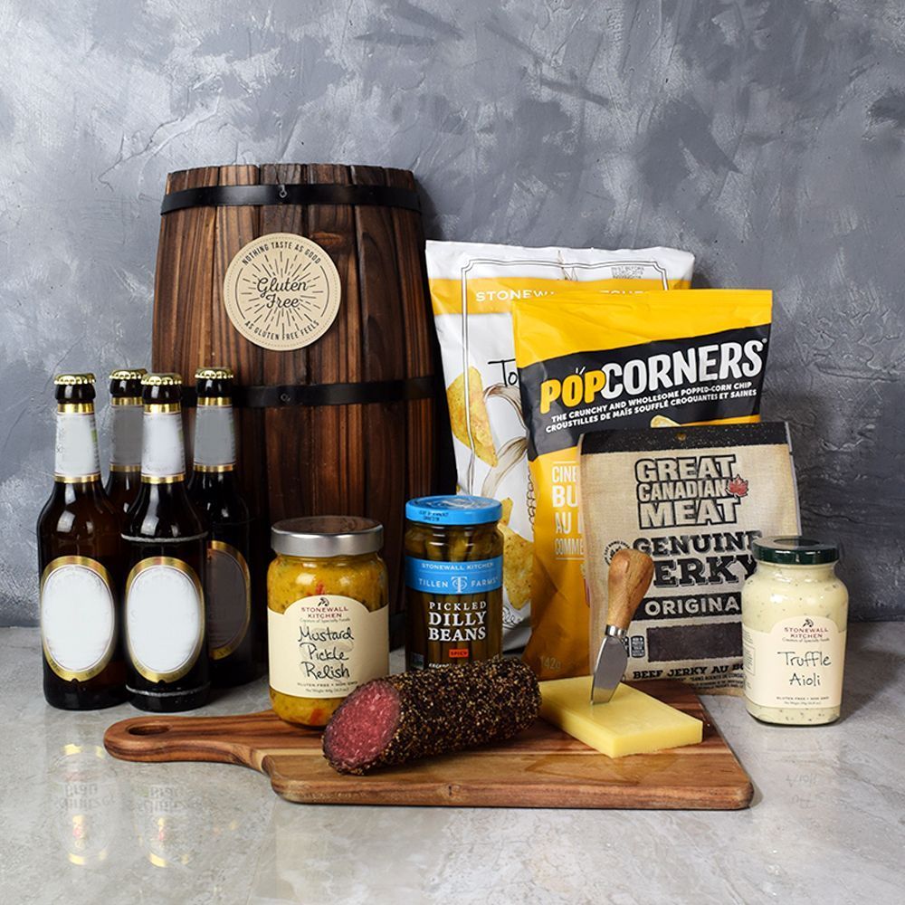 Beer &amp; Munchies Gift Basket from New Hampshire Baskets - Beer Gift Set - New Hampshire Delivery