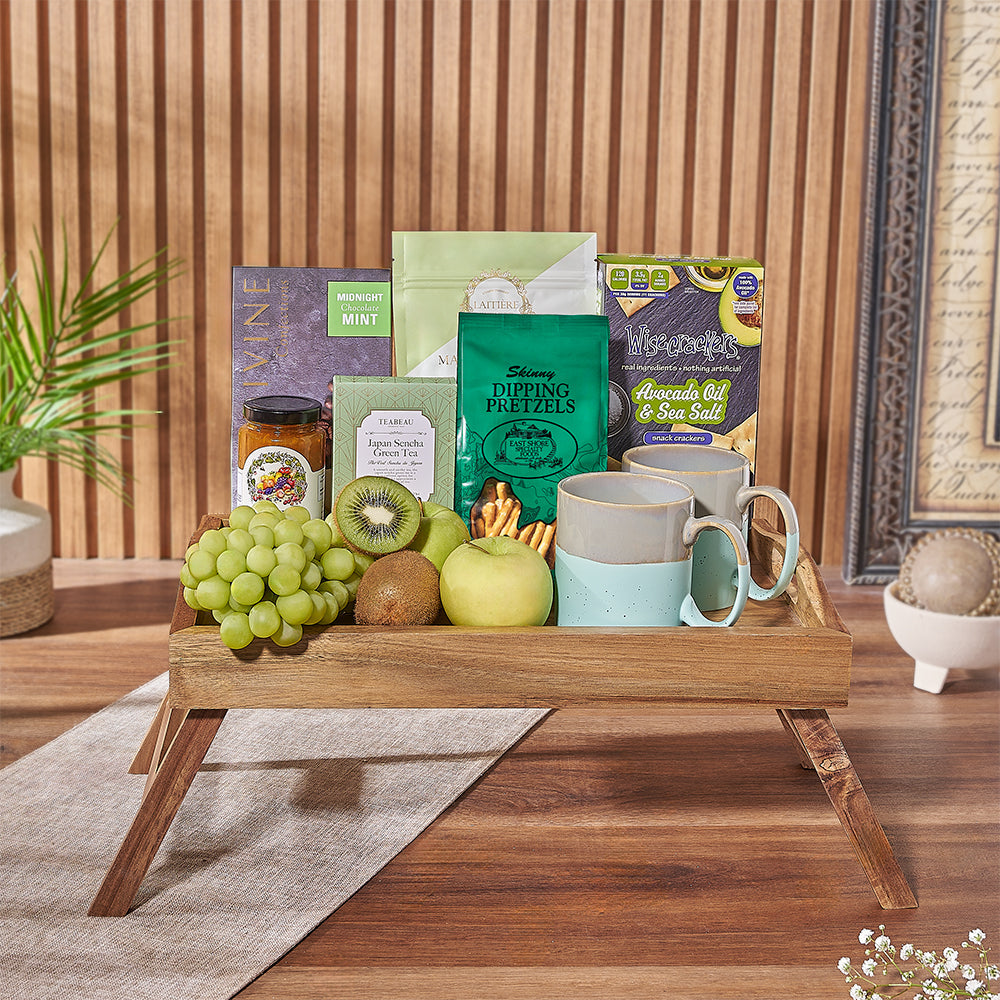 Custom Fruit Gift Baskets - Breakfast in Bed Gift Tray