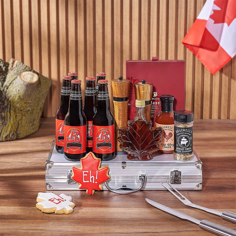 Canada Day Beer &amp; Grill Gift Set, beer gift, beer, grill gift, grill, canada day gift, canada day, New Hampshire delivery