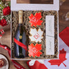 Canada Day Bubbly Gift Box, canada day gift, canada day, chocolate gift, chocolate, cookie gift, cookie, New Hampshire delivery