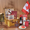 Canada Day Picnic Gift Basket, canada day gift, canada day, wine gift, wine, chocolate gift, chocolate, New Hampshire delivery