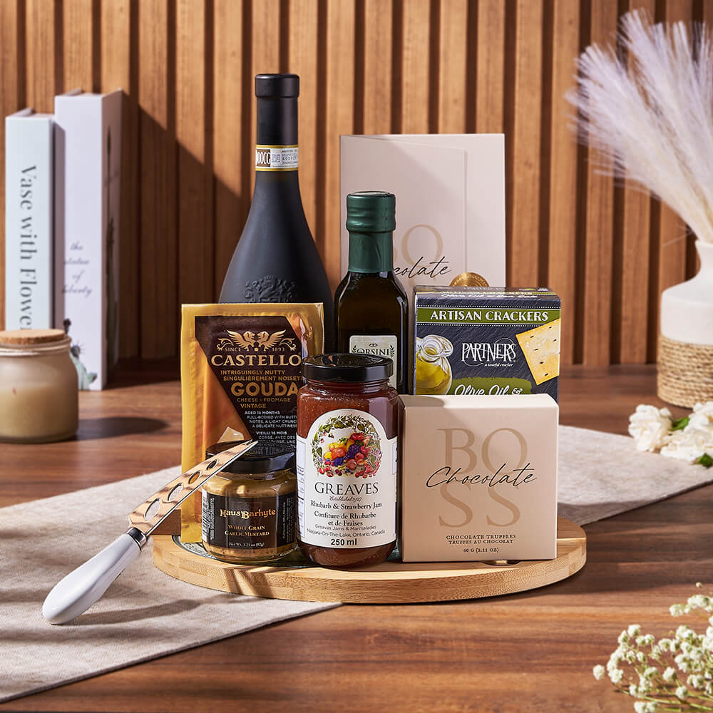 Cheese Board &amp; Wine Gift Set, cheese gift, cheese, wine gift, wine, cheese board gift, cheese board, New Hampshire delivery