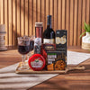 Cheese & Salami Gift Set with Wine, wine gift, wine, charcuterie gift, charcuterie, cheese gift, cheese, gourmet gift, gourmet, New Hampshire delivery