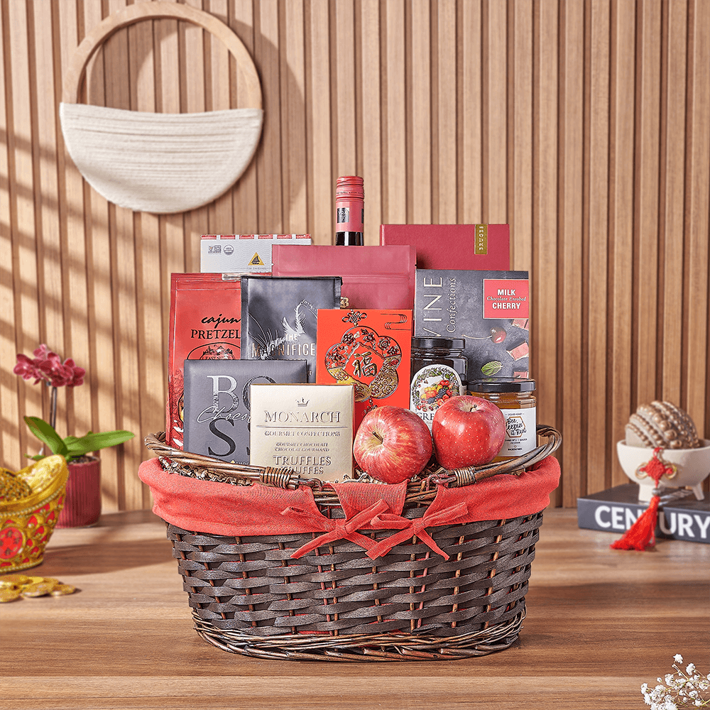 Chinese New Year Wine & Feast Gift, wine gift, wine, chinese new year gift, chinese new year, lunar new year gift, lunar new year, New Hampshire delivery