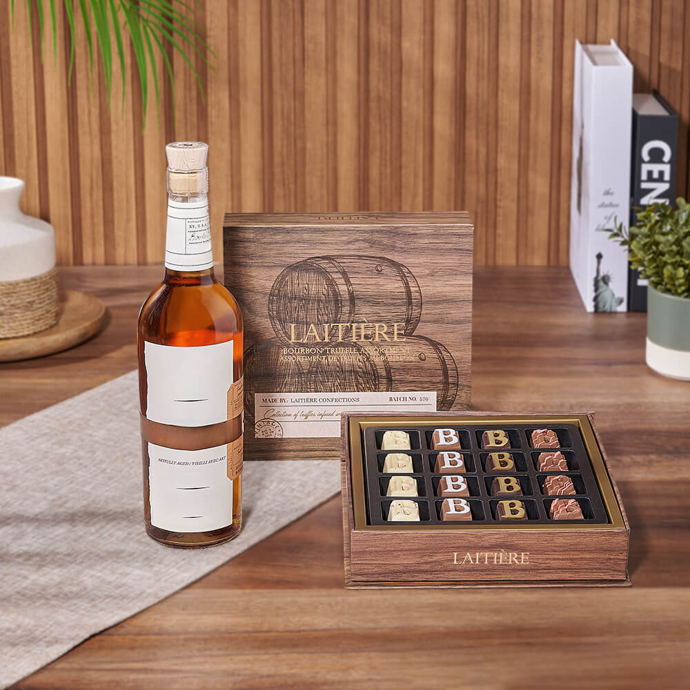 Chocolate & Liquor Pairing Gift, liquor gift, liquor, chocolate gift, chocolate, New Hampshire delivery