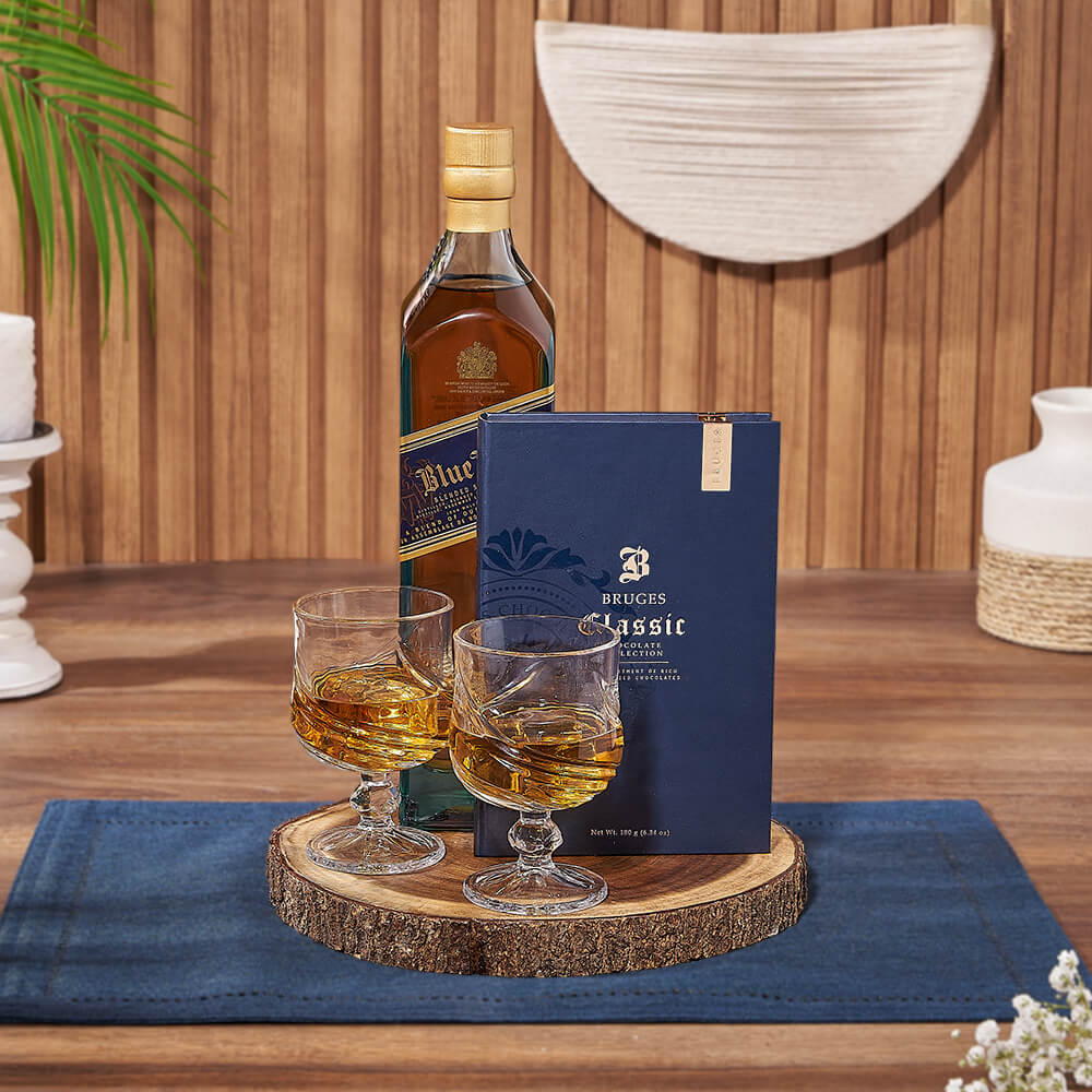 Chocolate &amp; Liquor Sharing Gift Set, liquor gift, liquor, chocolate gift, chocolate, New Hampshire Delivery