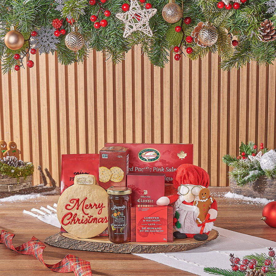 Christmas Gourmet Salmon Gift, Christmas gift, Christmas, holiday gift, holiday, chocolate gift, chocolate, New Hampshire delivery