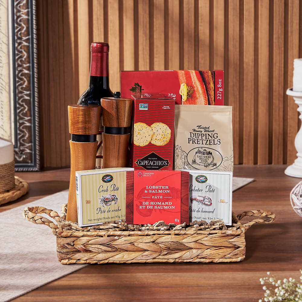Complete Seafood &amp; Wine Gift, wine gift, wine, seafood gift, seafood, New Hampshire delivery