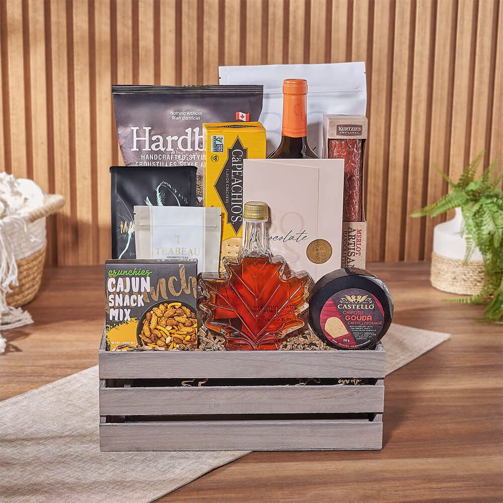 Crunch &amp; Flavor Gourmet Feast, gourmet gift, gourmet, wine gift, wine, chocolate gift, chocolate, snack gift, snack, New Hampshire delivery