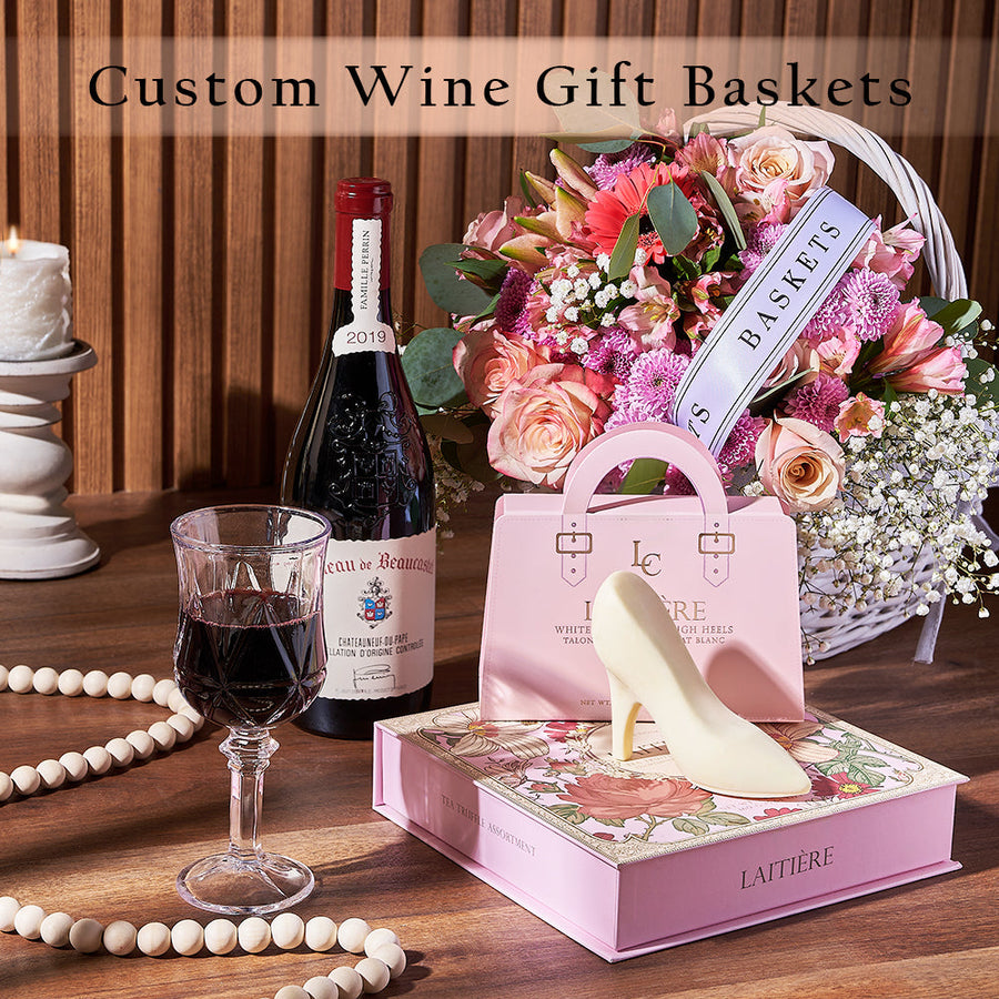 Custom Wine Gift Baskets from New Hampshire Baskets - Wine Gift Set - New Hampshire Delivery