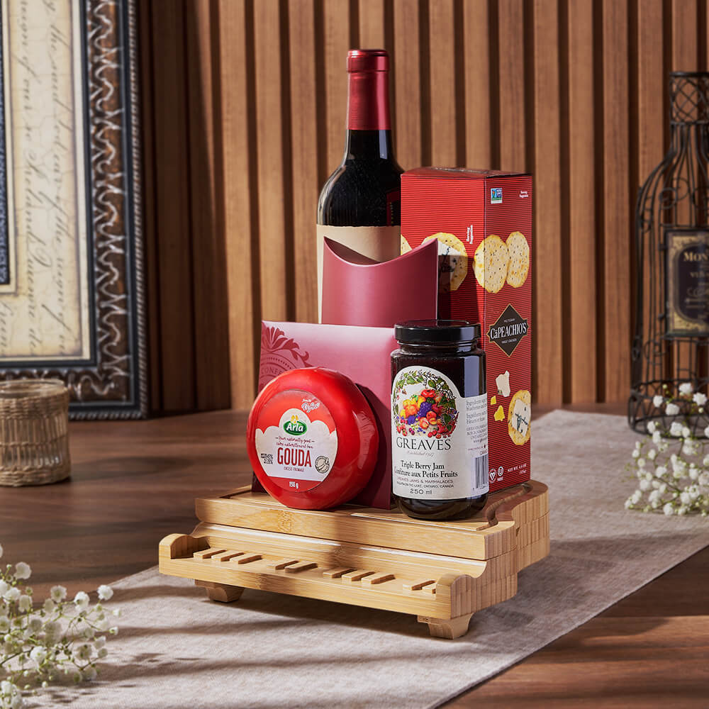 Deluxe Grand Piano &amp; Wine Gift Basket from New Hampshire Baskets - Wine Gift Set - New Hampshire Delivery