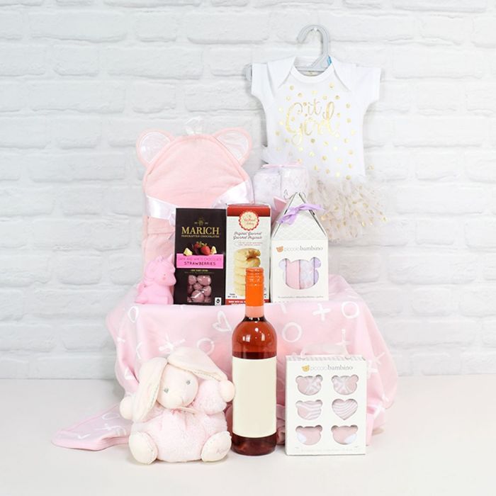 Deluxe Mommy & Baby Girl Gift Basket from New Hampshire Baskets - Baby Gift Set - New Hampshire Delivery