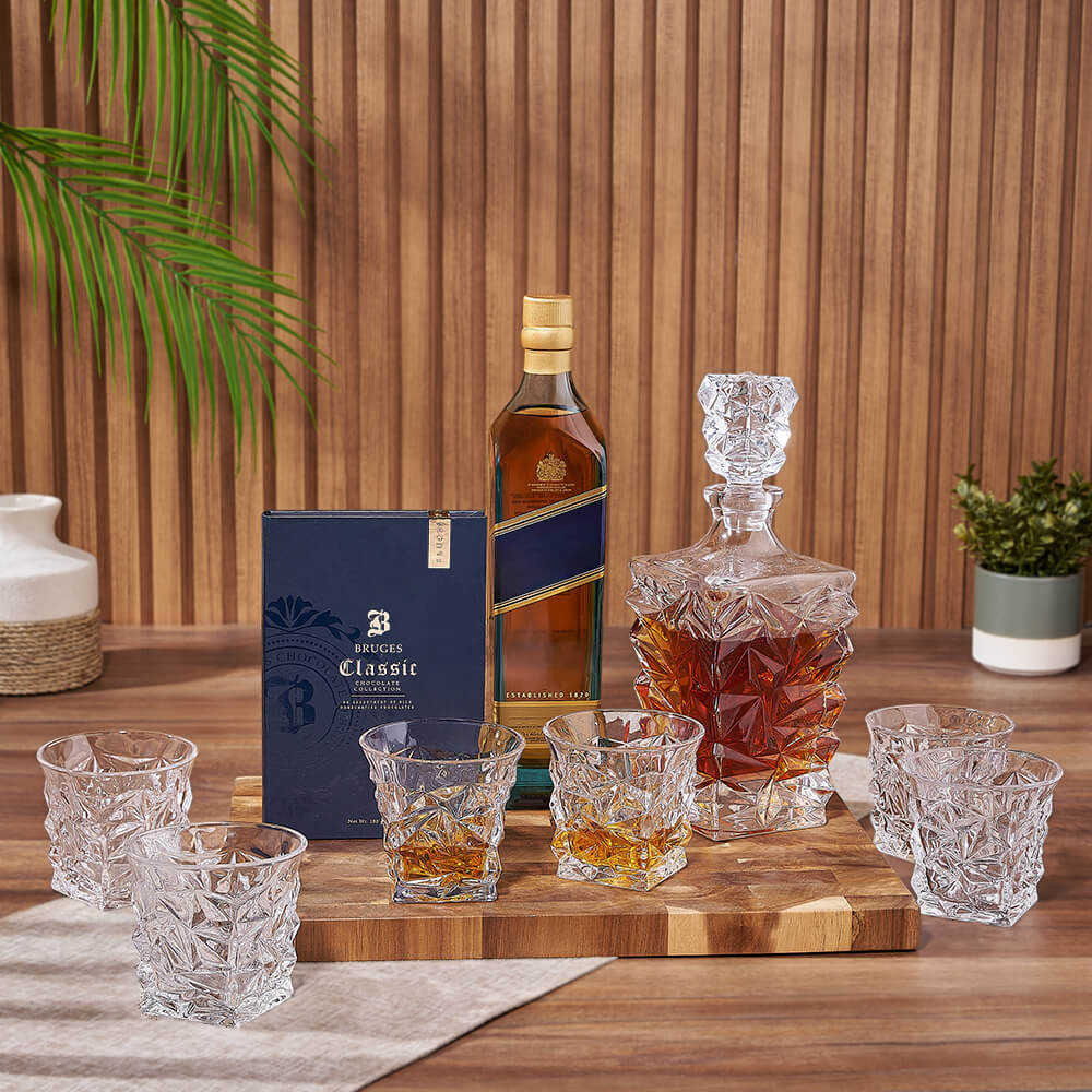 Enduring Decanter &amp; Liquor Gift Set from New Hampshire Baskets - Liquor Gift Basket - New Hampshire Delivery