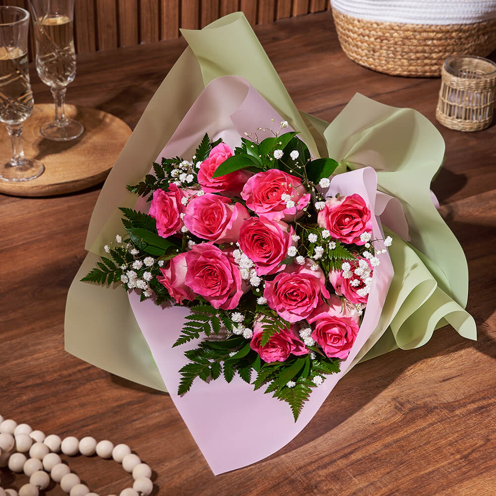 Enduring Pink Rose Gift from New Hampshire Baskets - Flower Gift - New Hampshire Delivery