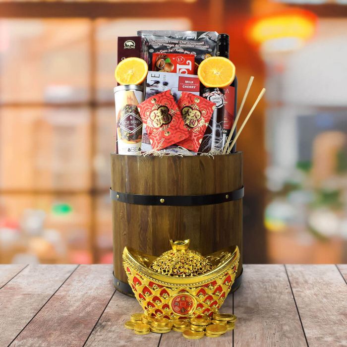Everlasting Fortune &amp; Festive Wishes Gift Basket from New Hampshire Baskets - Gourmet Gift Set - New Hampshire Delivery