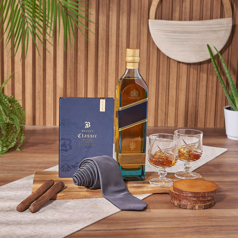 Executive Spirits &amp; Cigar Gift from New Hampshire Baskets - Liquor Gift Set - New Hampshire Delivery