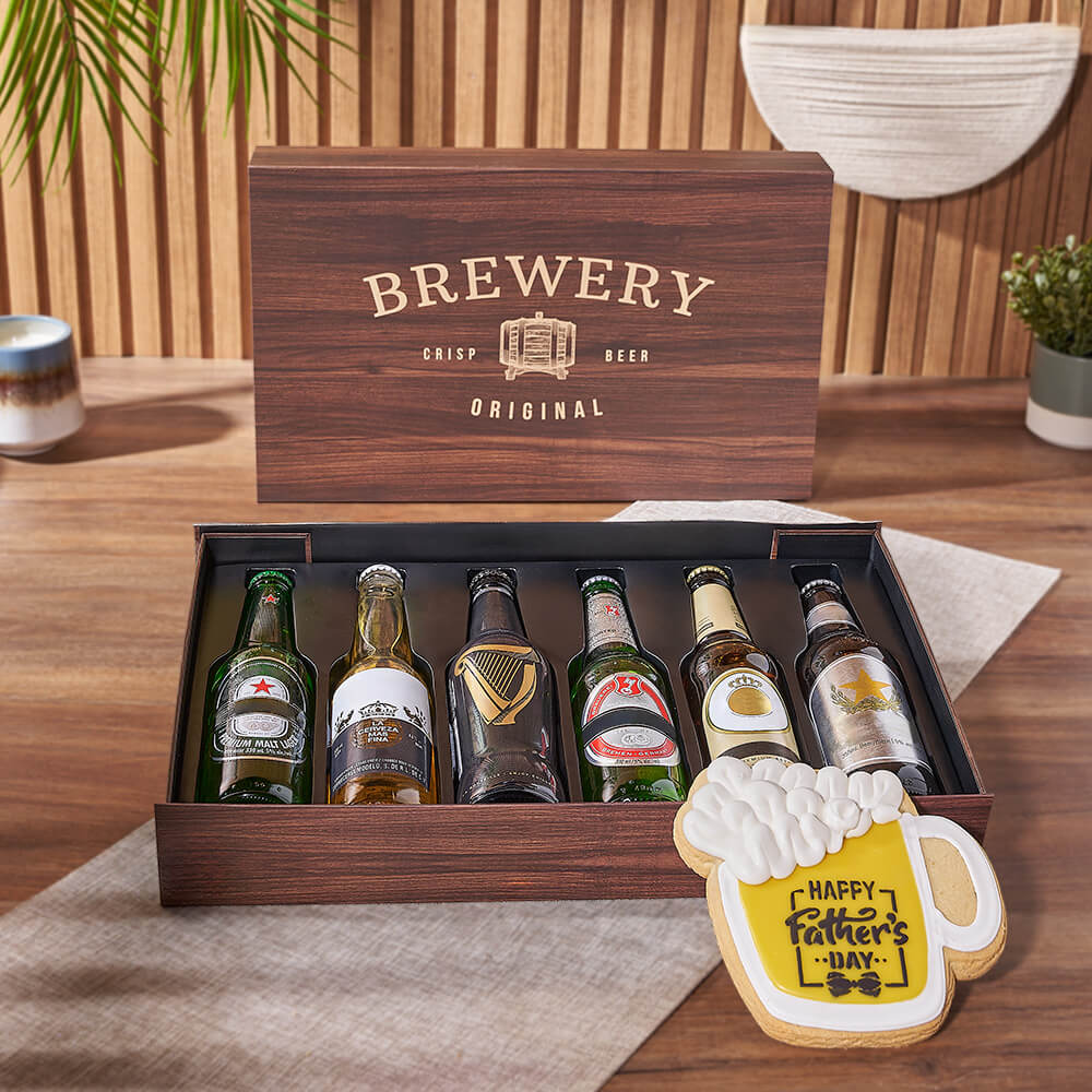 Father’s Day Brew &amp; Cookie Gift from New Hampshire Baskets - Beer Gift Set - New Hampshire Delivery