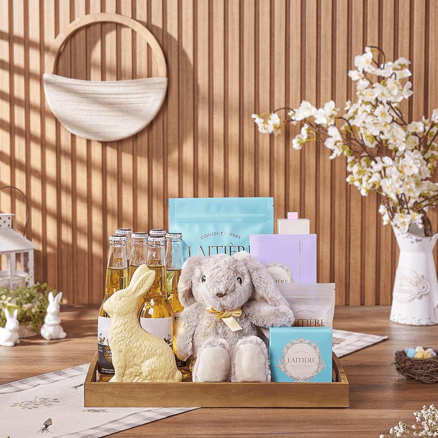 Festive Easter Beer & Candy Tray, easter gift, easter, beer gift, beer, chocolate gift, chocolate, New Hampshire delivery