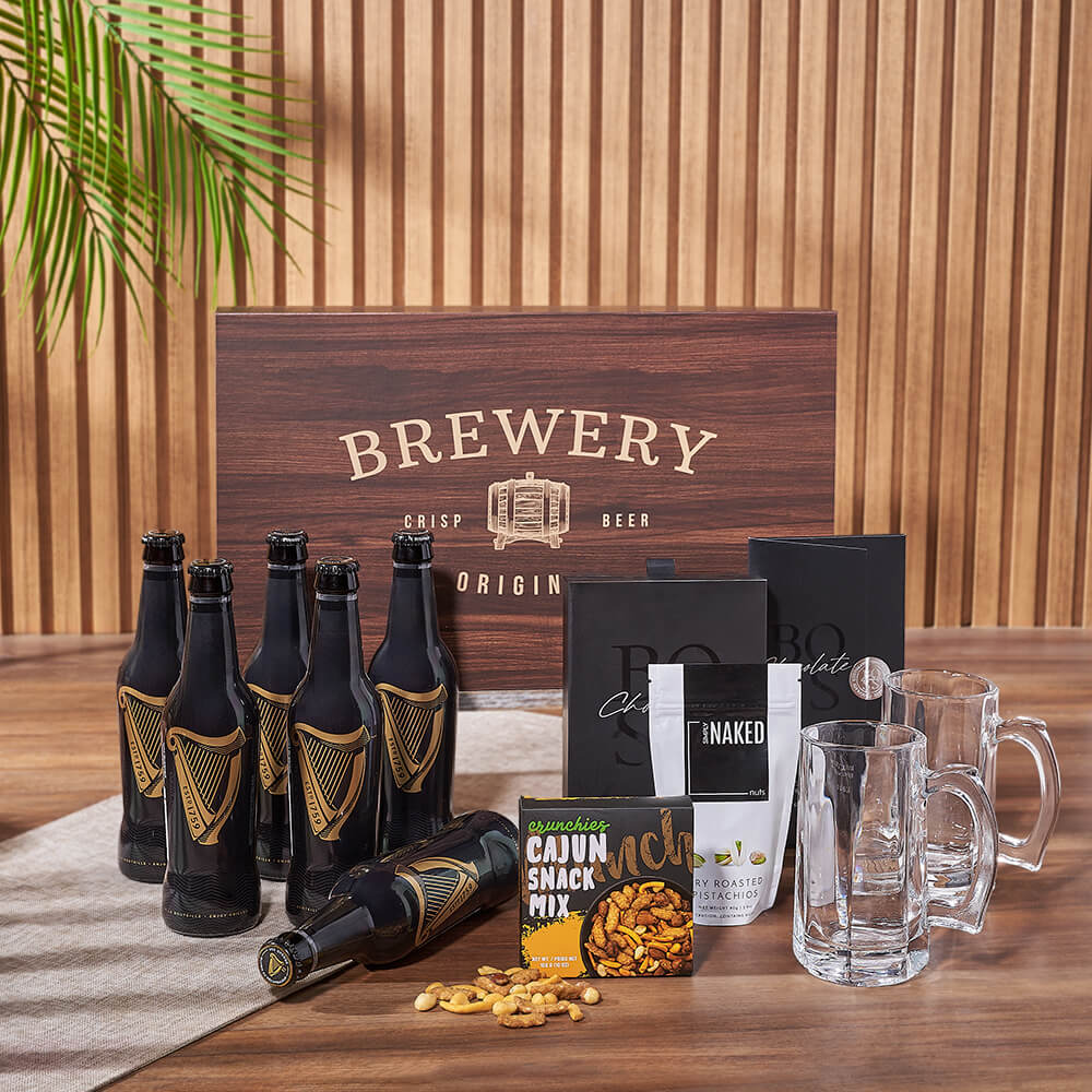 Guinness & Goodies Gift Set, beer gift, beer, guinness gift, guinness, snack gift, snack, New Hampshire delivery
