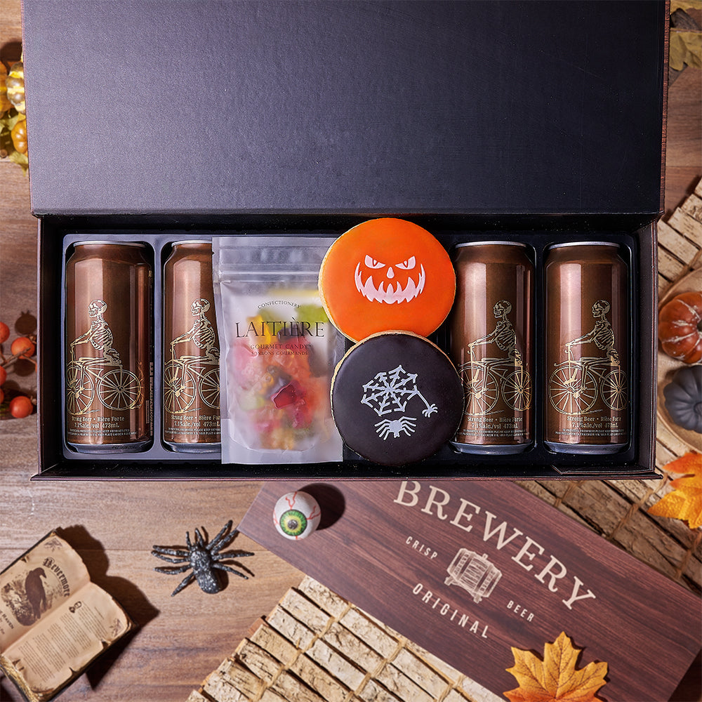 Halloween Beer and Candy Gift Set – how the gift is presented