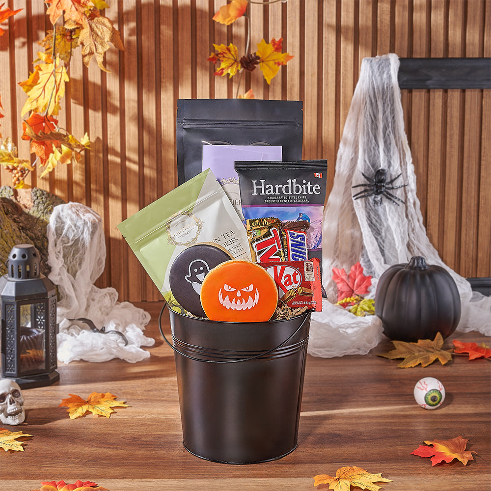 Halloween Tricks &amp; Treats Gift Basket, halloween gift, halloween, candy gift, candy, chocolate gift, chocolate, New Hampshire delivery