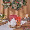 Holiday Tea & Cookies Gift Basket from New Hampshire Baskets - Tea Gift Set - New Hampshire Delivery