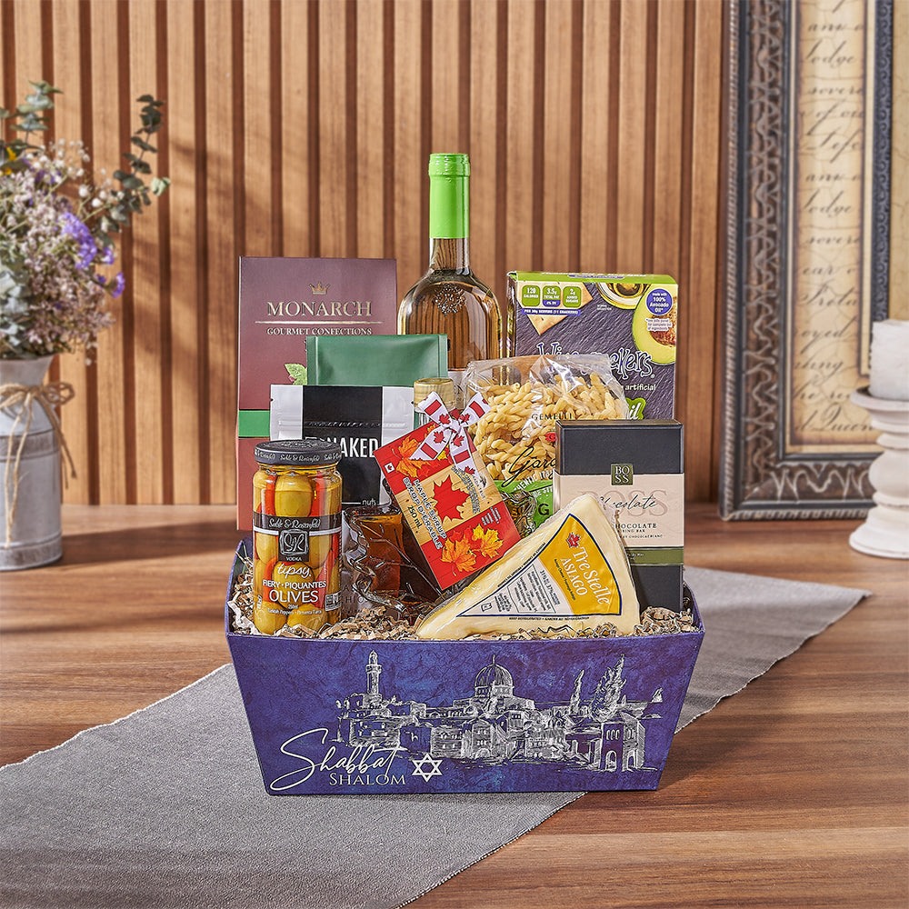 Kosher Wine &amp; Cheese Crate from New Hampshire Baskets - Wine Gift Basket - New Hampshire Delivery
