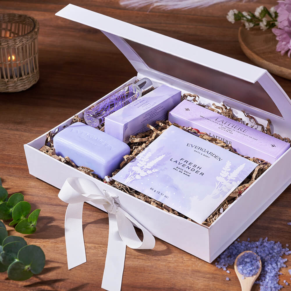 Luxe Lavender Spa Gift Set, bath &amp; body gift, bath &amp; body, spa git, spa, mother's day gift, mothers day, New Hampshire delivery