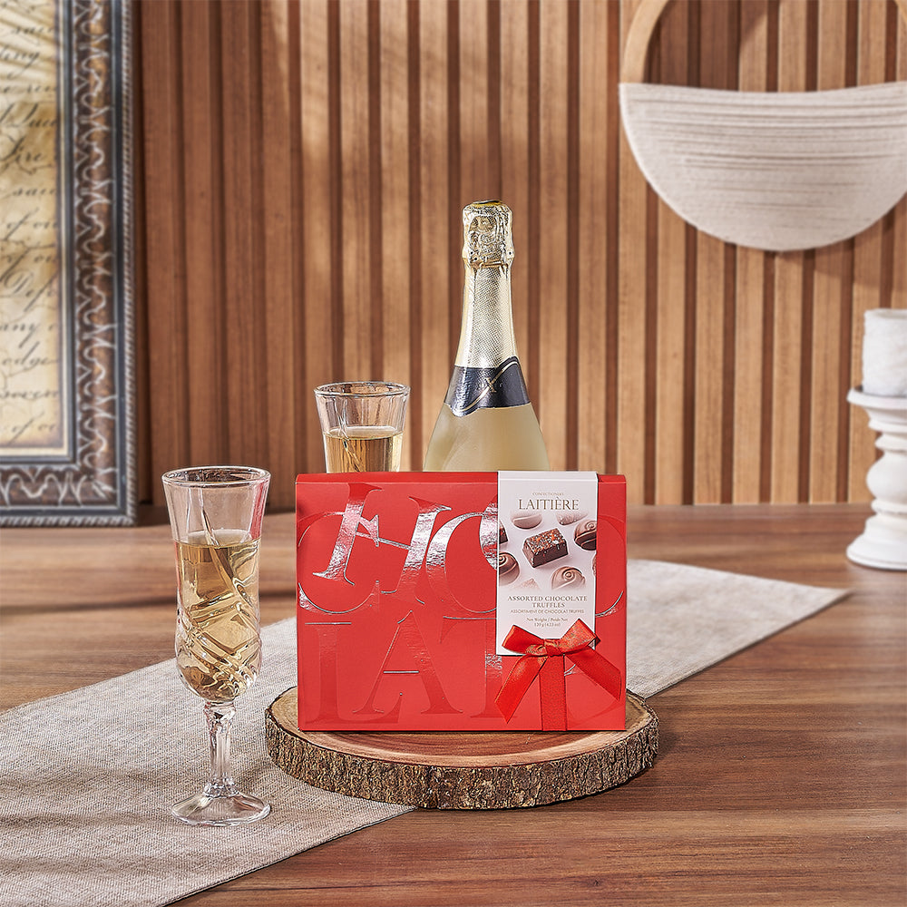 Maryvale Champagne &amp; Truffle Gift from New Hampshire Baskets - Champagne Gift Set - New Hampshire Delivery