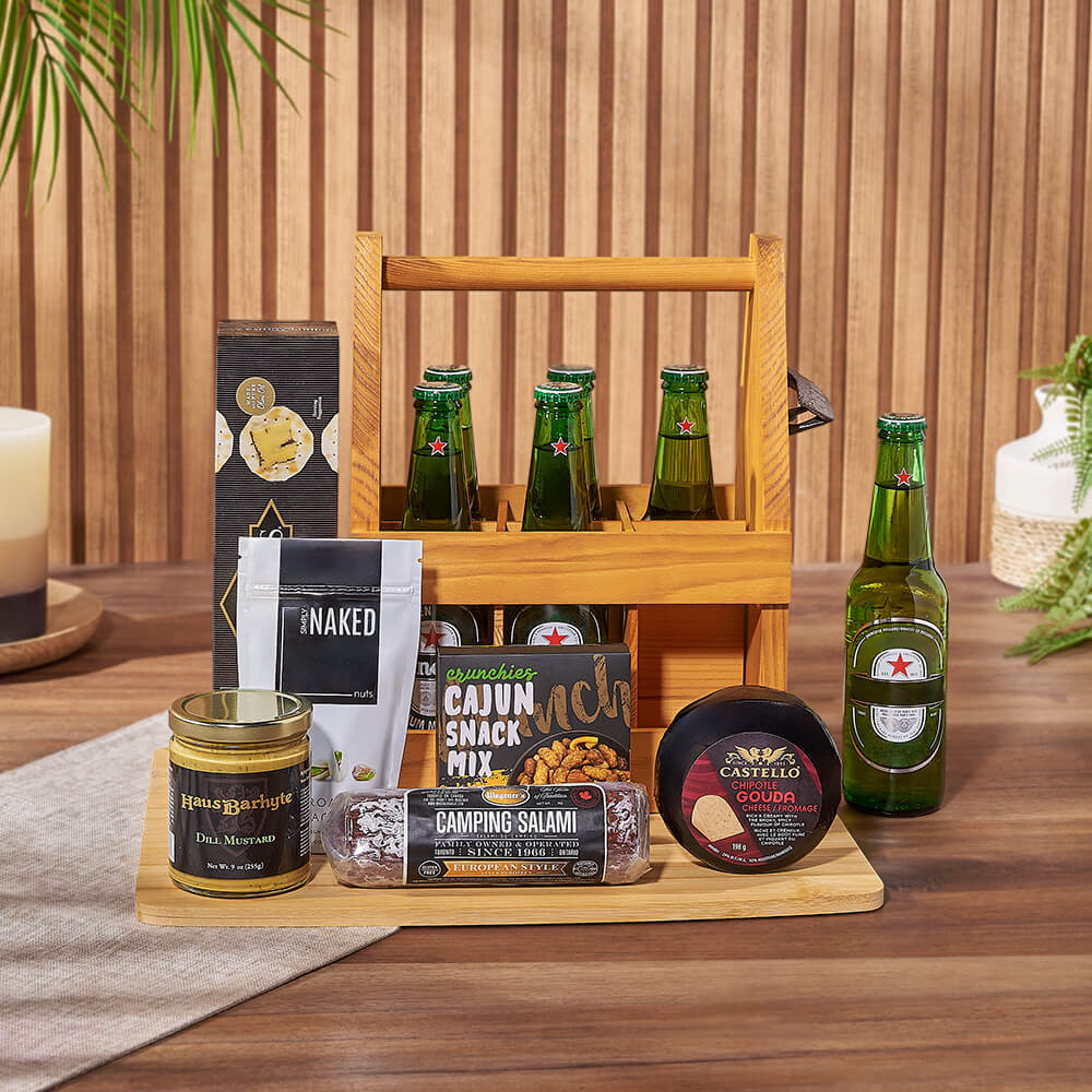 Meat, Cheese &amp; Beer Gift Set, beer gift, beer, charcuterie gift, charcuterie, New Hampshire Delivery