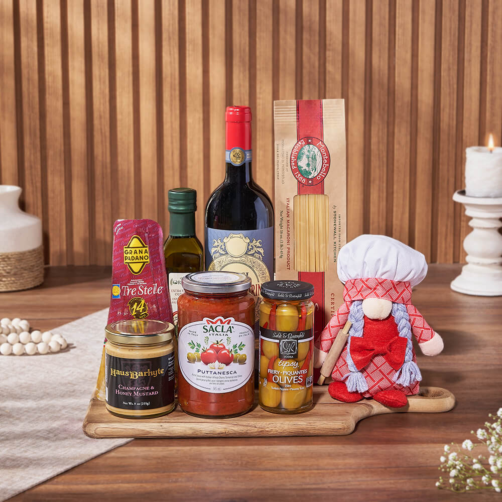 Pasta Chef &amp; Wine Gift Set, wine gift, wine, pasta gift, pasta, gourmet gift, gourmet, New Hampshire Delivery