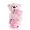 Pink Hugging Blanket Bear from New Hampshire Baskets - New Hampshire Delivery