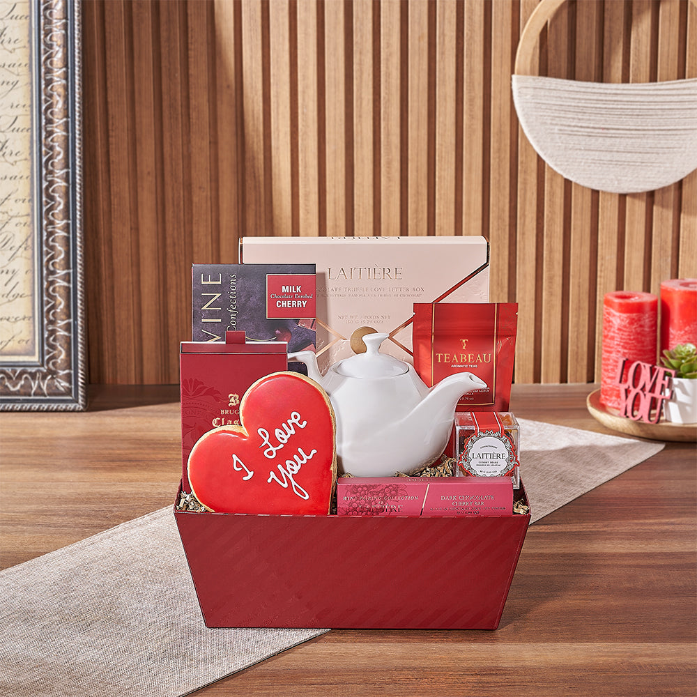 Valentine's Day Tea and Chocolate Delight – how the gift is presented