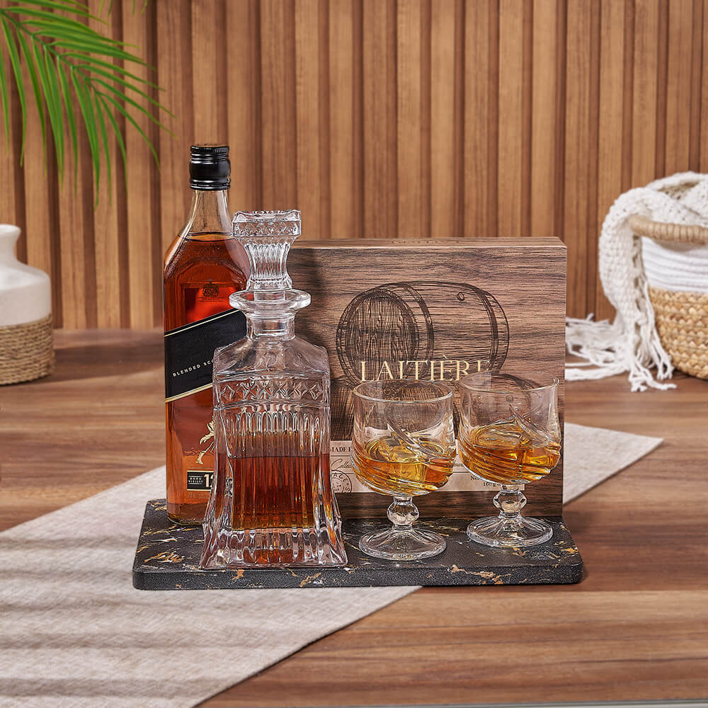 Richmond Hill Liquor &amp; Chocolate Gift Basket, liquor gift, liquor, decanter gift, decanter, chocolate gift, chocolate, New Hampshire Delivery