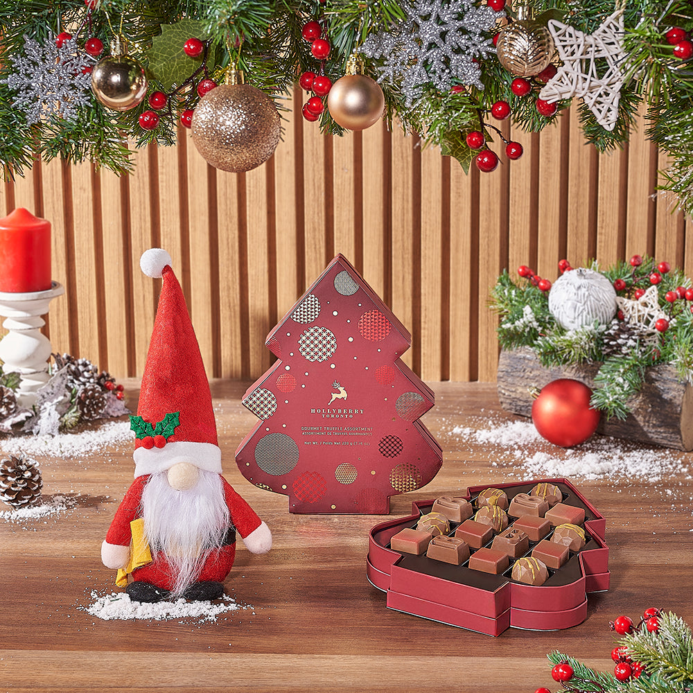 Santa &amp; Gourmet Chocolates Gift Set, Christmas gift, Christmas, chocolate gift, chocolate, New Hampshire delivery