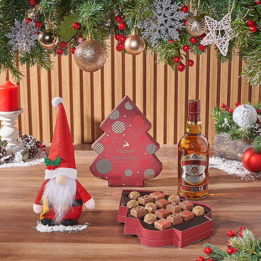 Spirit of the Season Gift Set, liquor gift, liquor, chocolate gift, chocolate, christmas gift, christmas, New Hampshire Delivery 