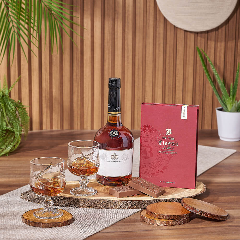 Stately Spirits Gift, liquor gift, liquor, chocolate gift, chocolate, New Hampshire Delivery