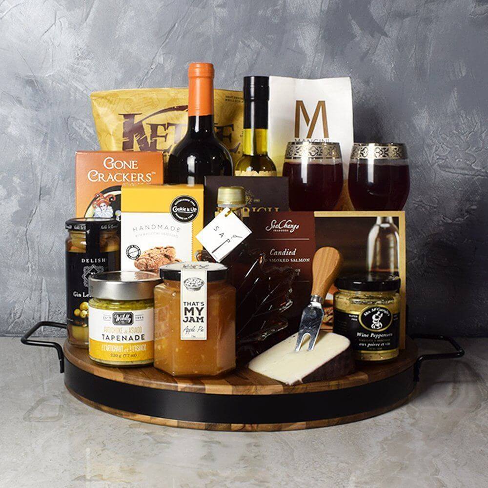 Summer BBQ Entertainment Board from New Hampshire Baskets - Wine Gift Basket - New Hampshire Delivery