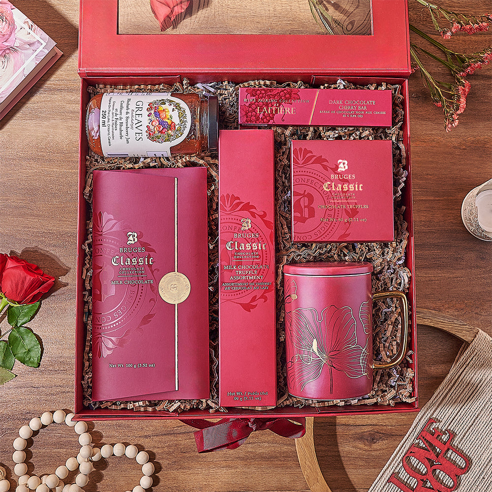Valentine's Day Chocolate Truffle Box – how the gift is presented
